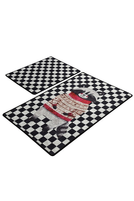 Mijölnir Juego de alfombras de baño Mr. Raccoon Multicolor Mijölnir Juego de alfombras de baño Mr. Raccoon Multicolor